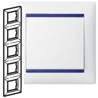 Рамка Valena 5п.верт.синий