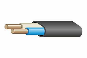 Кабель ВВГ-Пнг(А)-LS 2х2,5 плоский ГОСТ Конкорд
