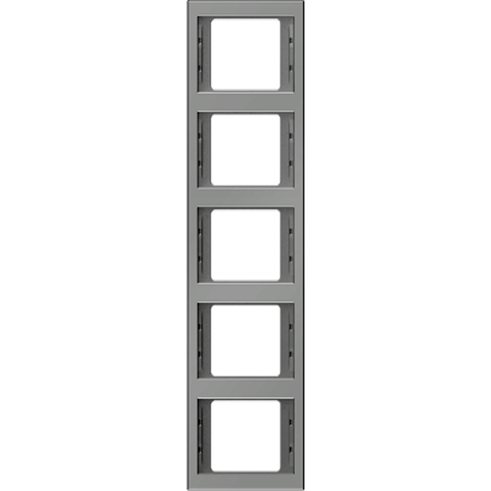 Рамка 5 постов Berker, вертикальная, нержавеющая сталь, 13537004