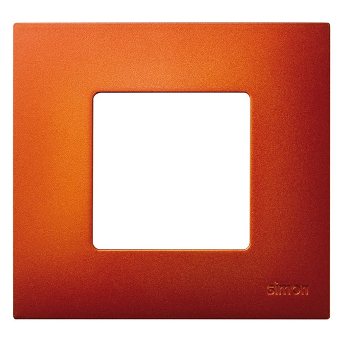 Декоративная рамка 1 пост Simon SIMON 27 PLAY, оранжевый, 2700617-082