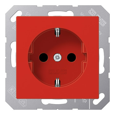 Розетка Jung A 500, красный, A1520BFRT