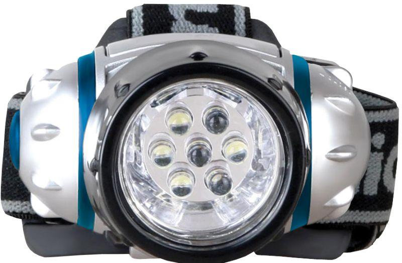 Налобный  фонарь LED5310-7F3 (7LED 3 режима; 3хR03 в комплекте; метал.) Camelion 7534