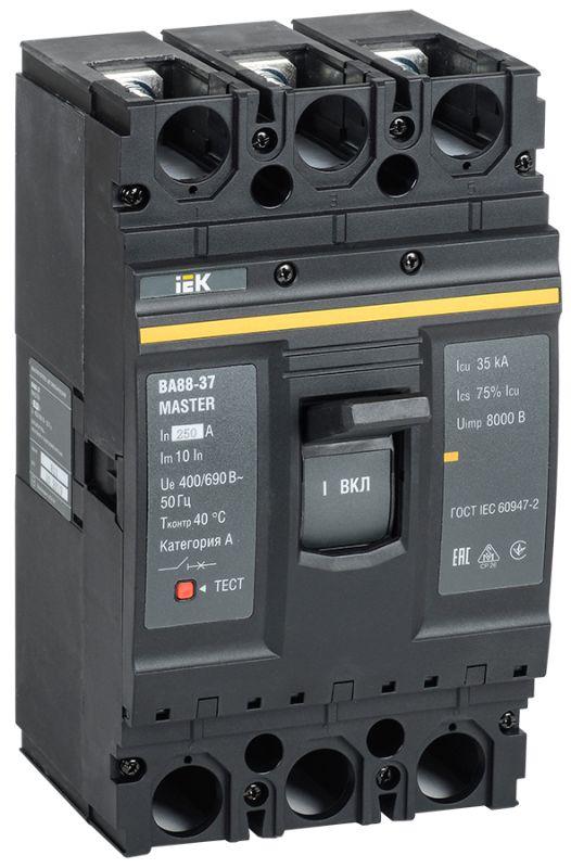 Автоматический выключатель IEK 3п 250А 35кА ВА88-37 MASTER  SVA40-3-0250-02