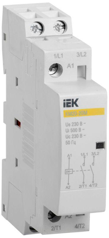 Контактор модульный IEK КМ20-20М AC MKK11-20-20