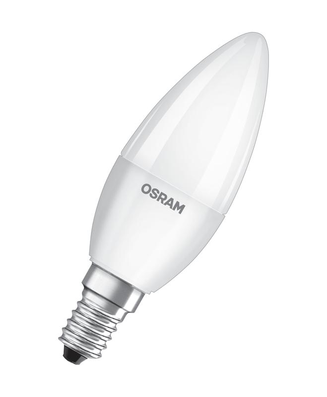 Лампа светодиодная LED Antibacterial B 7.5Вт свеча матовая 4000К нейтр. бел. E14 806лм 220-240В угол пучка 220град. бактерицидн. покрыт. (замена 75Вт) OSRAM 4058075561557