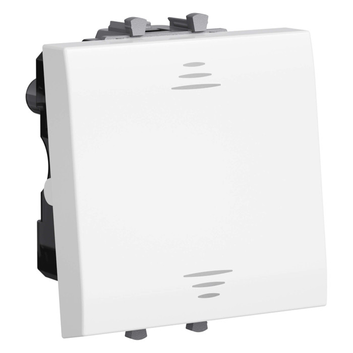 Выключатель одноклавишный DKC AVANTI с подсветкой, белый, 4400102