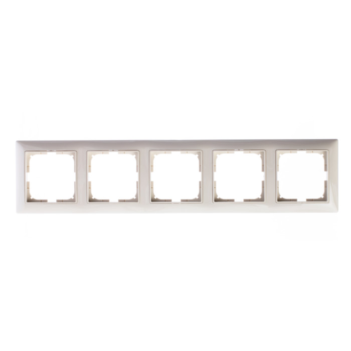 Рамка 5 постов ABB BASIC55, слоновая кость, 2CKA001725A1488