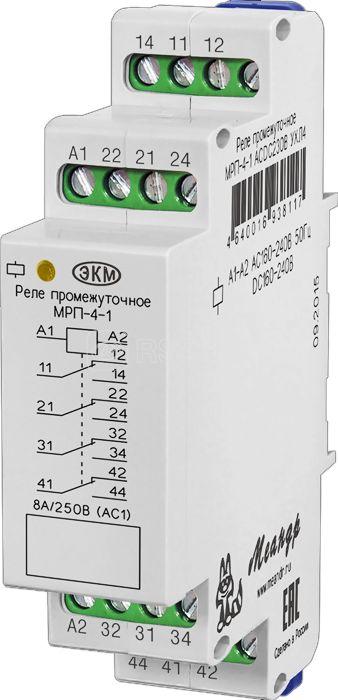 Реле промежуточное МРП-4-1 УХЛ2 24В AC/DC Меандр A8302-16938049