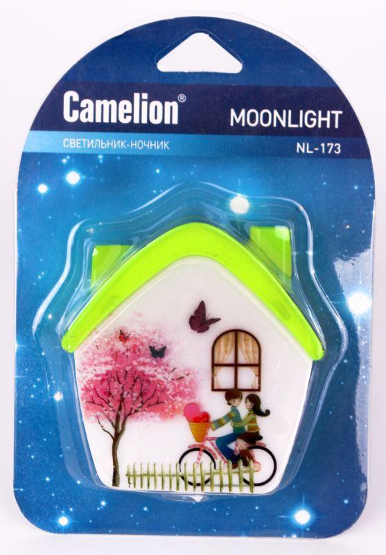 Светильник светодиодный NL-173 "Домик" ночник с выкл. 220В Camelion 12529