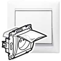 Роз.2К+З IP44 фр. cтан.белая