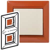 Рамка 2п вер Терра Valena