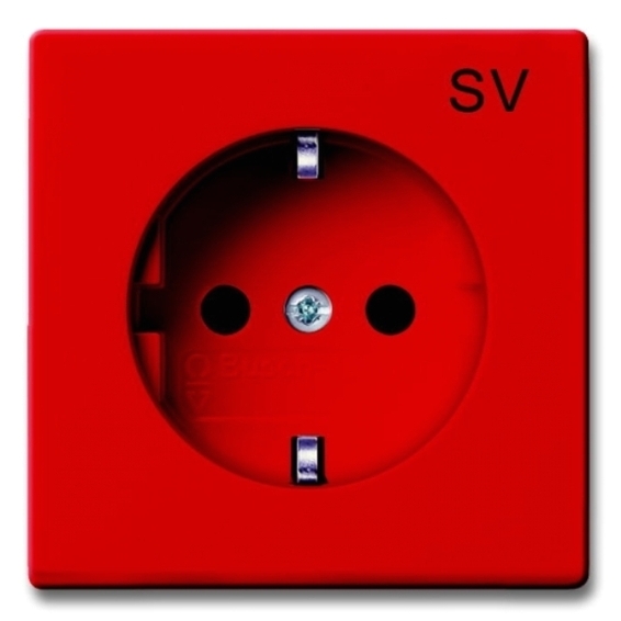 Розетка ABB BASIC 55,  красный, 2011-0-6151