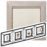 Рамка 4п гор Кантри Valena