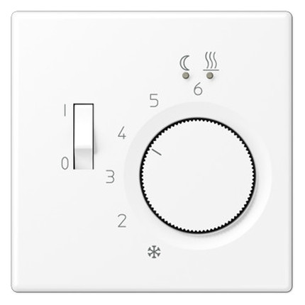 Накладка на терморегулятор Jung LS 990, белый матовый, LSFTR231PLWWM