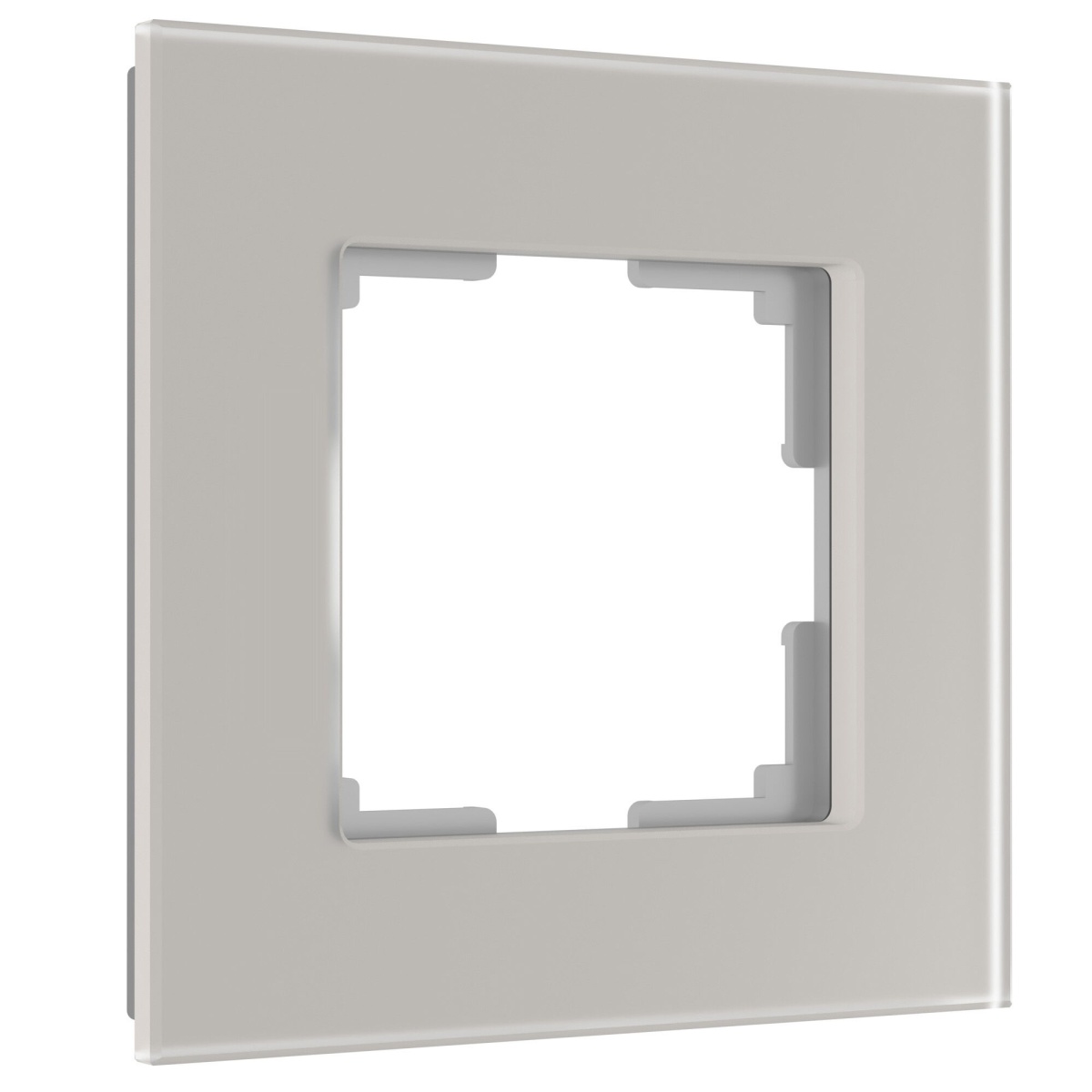 Рамка из стекла на 1 пост Senso дымчатый soft-touch W0013117