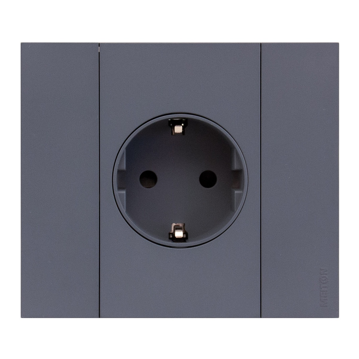 Рамка 1-ая цвет-Грифель матовый MEITON AA4802AL