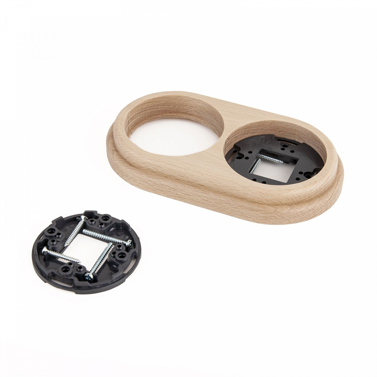 Рамка на 2 поста светлый бук W0025224