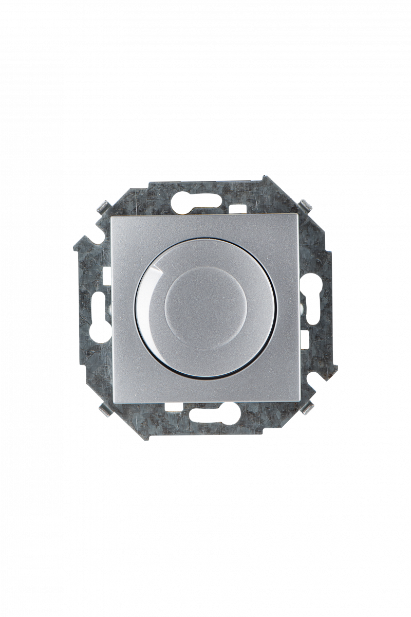 Светорегулятор-переключатель поворотный Simon SIMON 15, 500 Вт, алюминий, 1591311-033