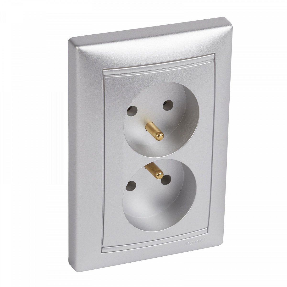 Розетка 2X2К+З фр АЛМ VLN