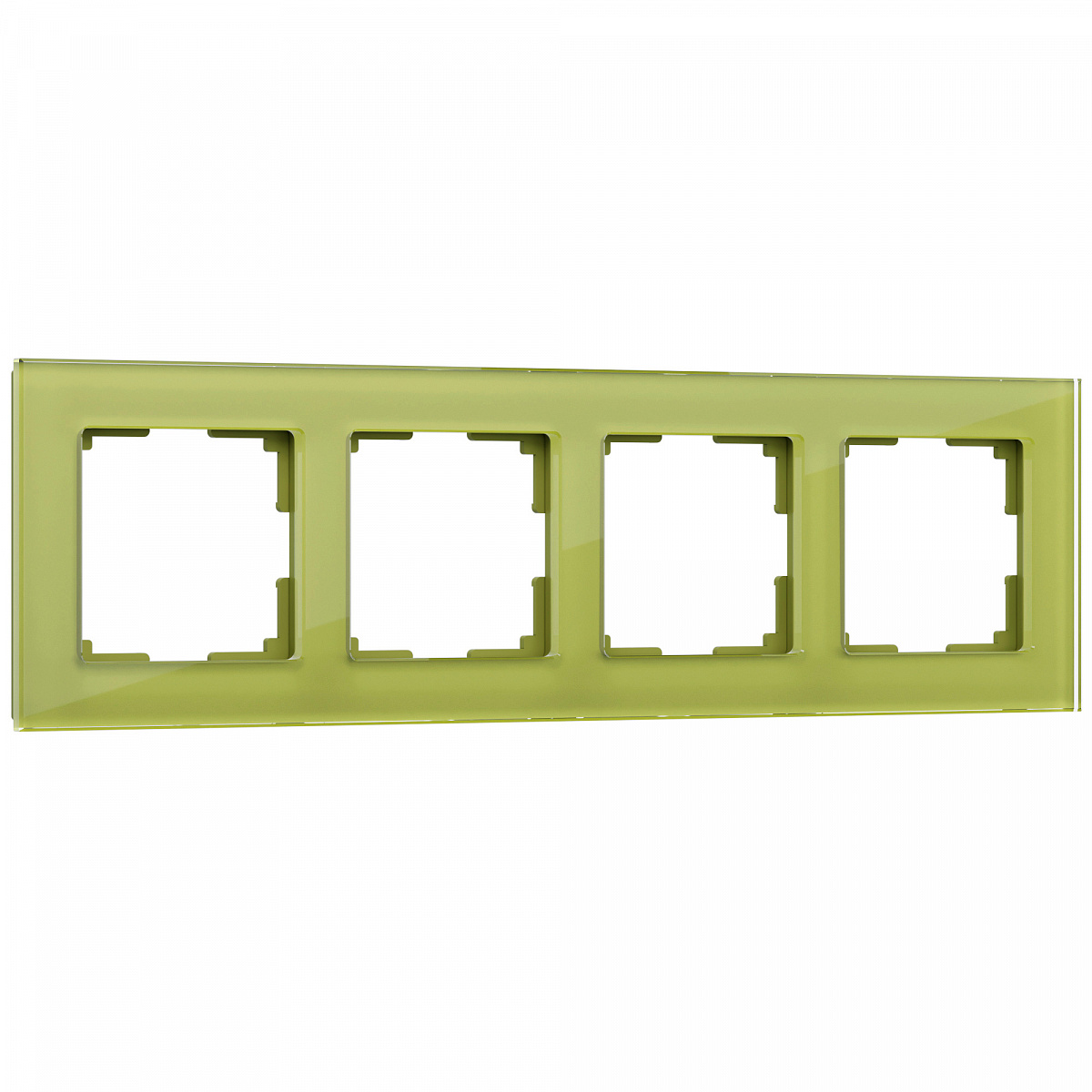 Рамка на 4 поста (натуральное стекло) WL01-Frame-04