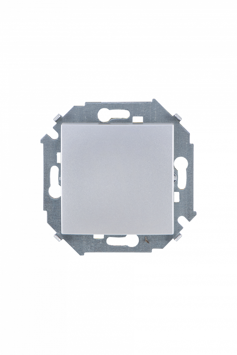 Выключатель одноклавишный перекрестный Simon SIMON 15, 4000 Вт, алюминий, 1591251-033