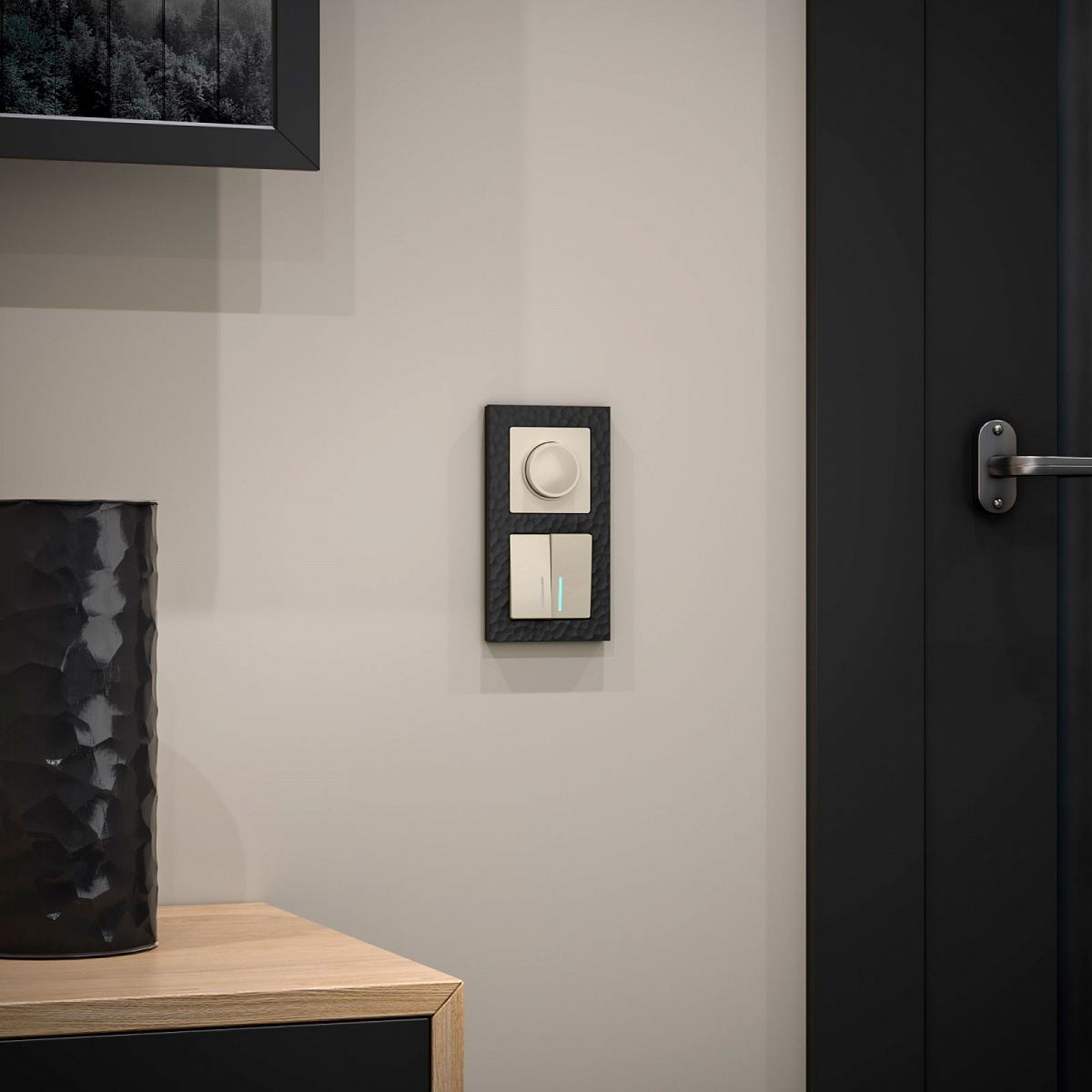 Рамка из поликарбоната на 2 поста Hammer черный W0022408