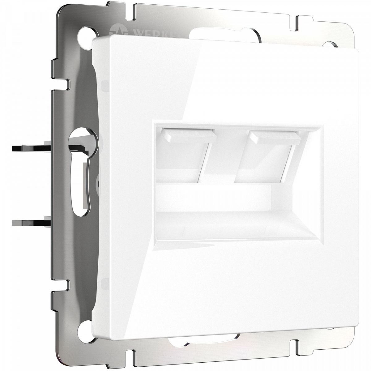Розетка двойная Ethernet RJ-45 белая W1181101