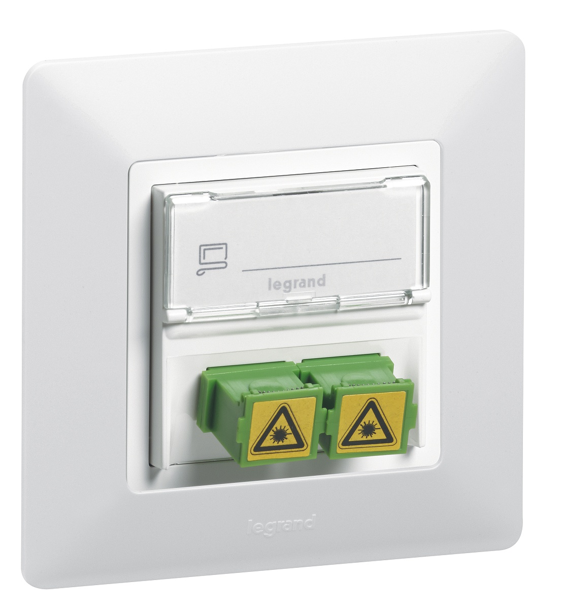Legrand Valena LIFE Бел Розетка оптическая для подкл. оптоволок кабелей SC/APC (с лицевой панелью)