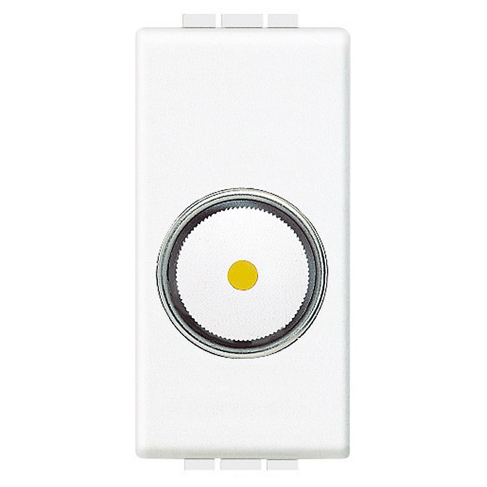 Светорегулятор поворотный BTicino LIVING LIGHT, 500 Вт, белый, N4406