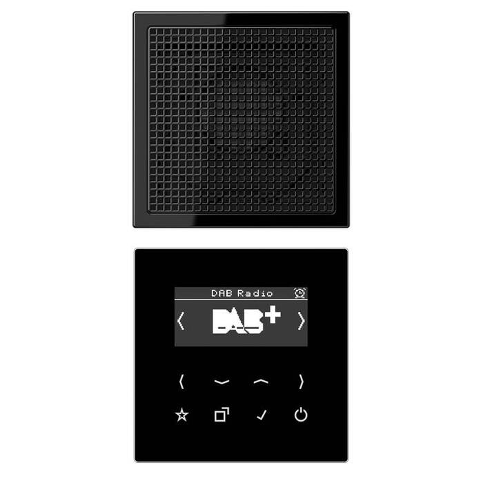 Цифровое радио Jung LS 990, с дисплеем, электронный, черный, DABLS1SW
