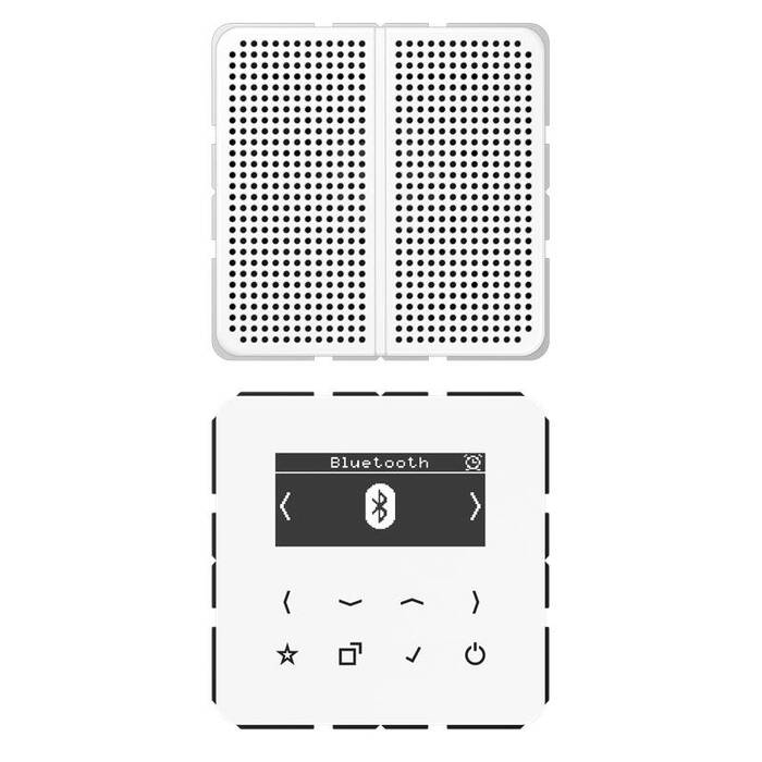 Цифровое радио Jung, с дисплеем, электронный, белый, DABCD1BTWW