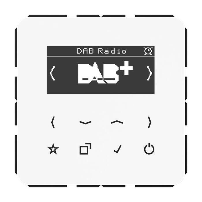 Цифровое радио Jung, с дисплеем, электронный, белый, DABCDWW