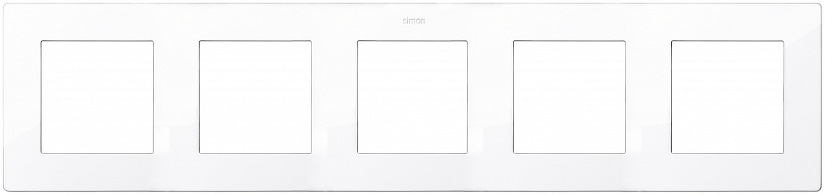 Рамка 5 постов Simon SIMON 24 HARMONIE, белый, 2400650-030